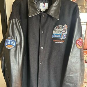 1998 NBA All Star Game MSG Varsity Letterman Style Bomber Jacket
